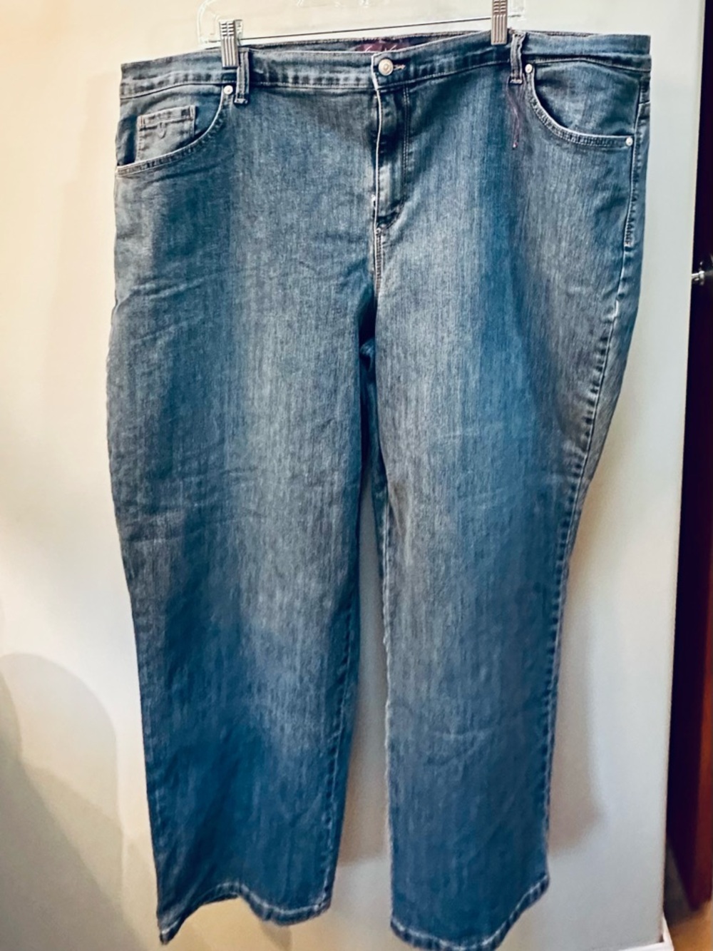 Gloria Vanderbilt Amanda Women's Classic Straight-Leg Jeans Med Blue 24W Short